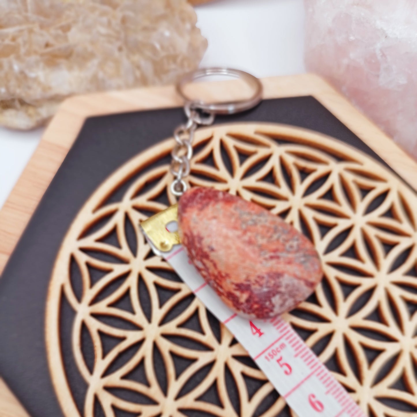 Porte Clés, Jaspe Pierre Polie