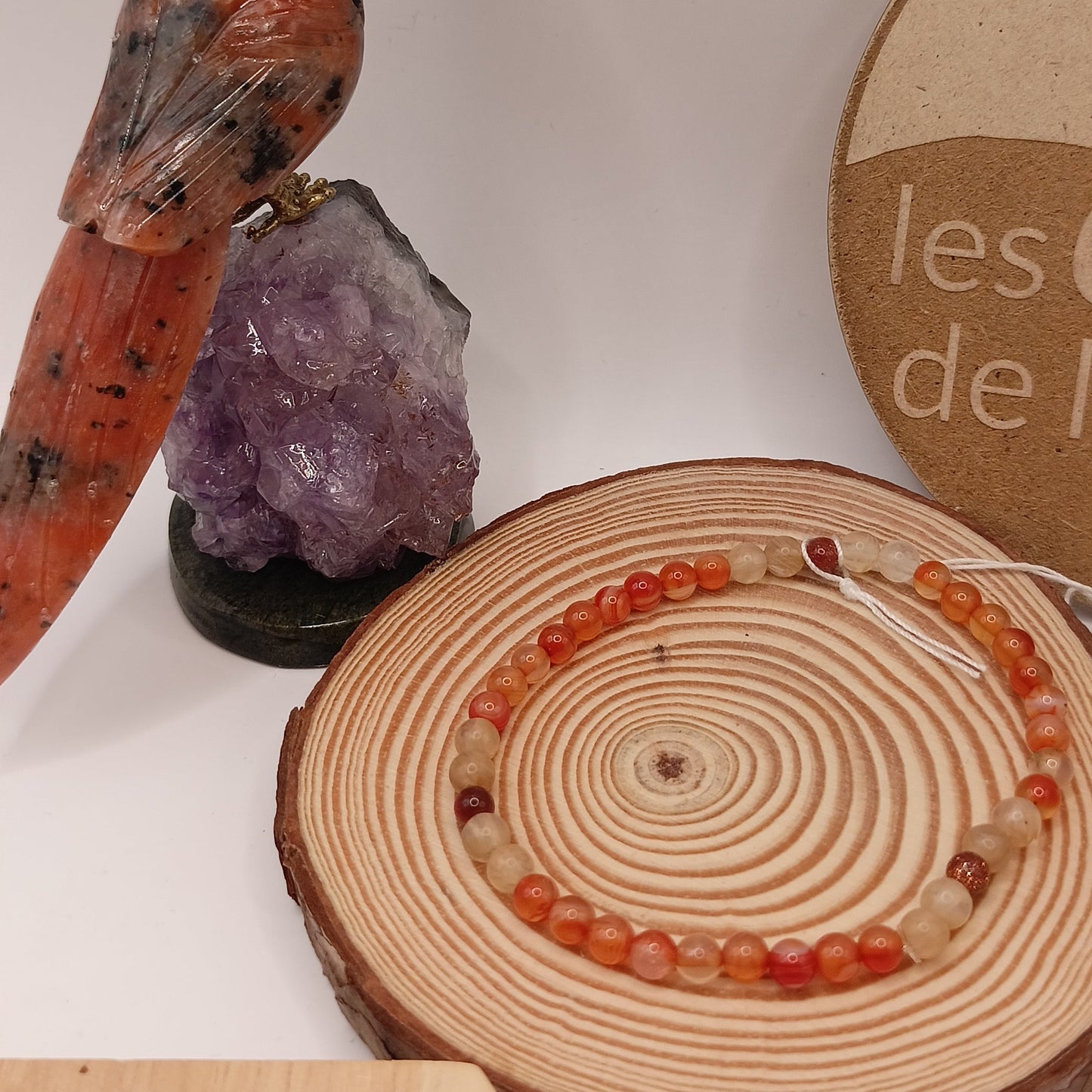 Bracelet Pierres Naturelles Cornaline & Citrine