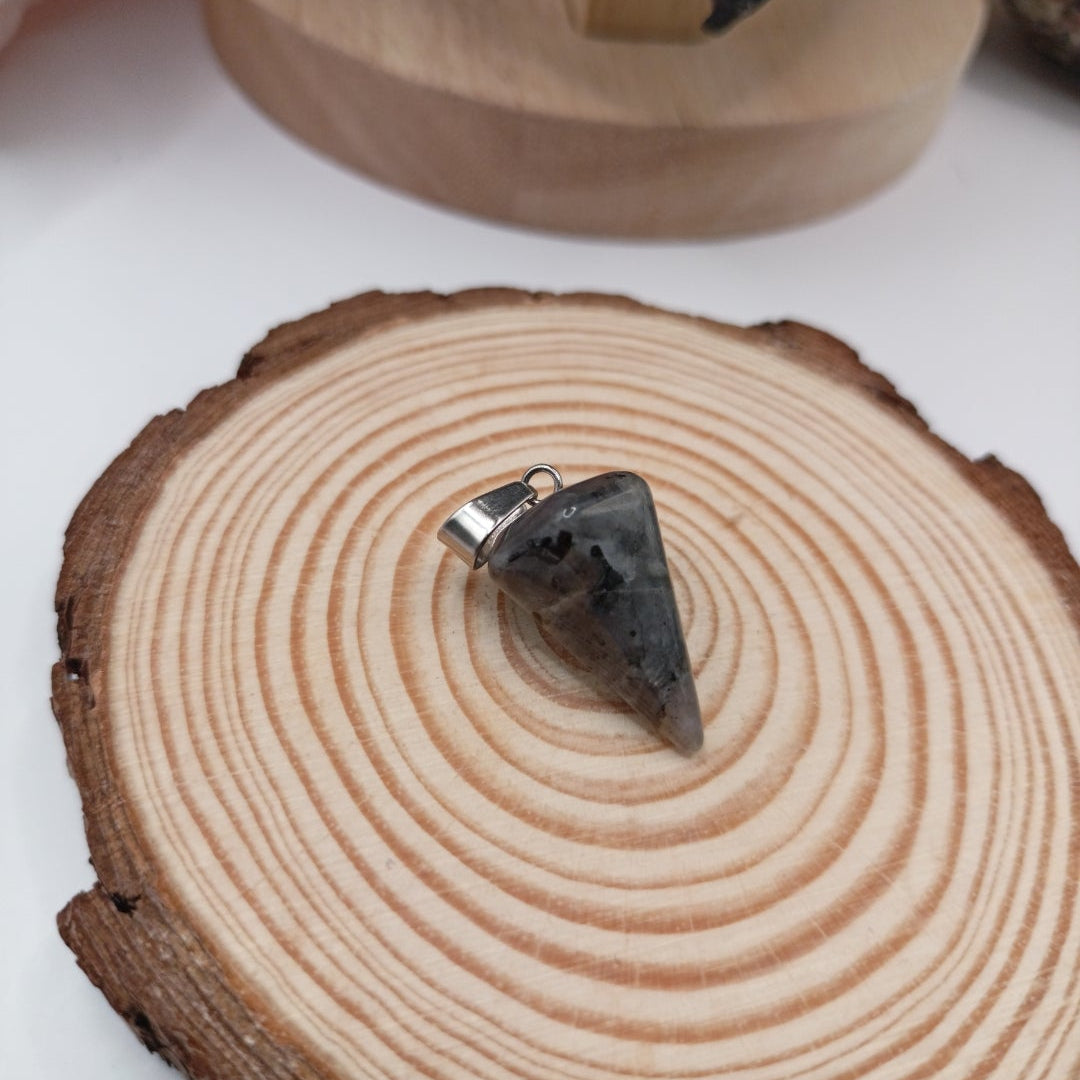 Collier pendentif Pierre naturelle Jaspe Les Gemmes de l'Ursuya