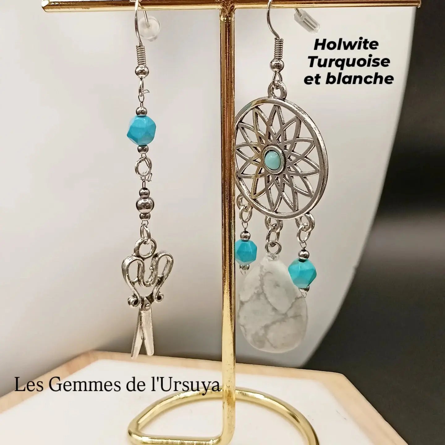 Boucles d'oreilles _ Pierre & Dépareillée