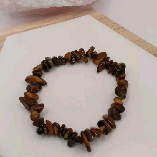 Bracelet En Pierre Naturelle Oeil de tigre perles multiformes My Store