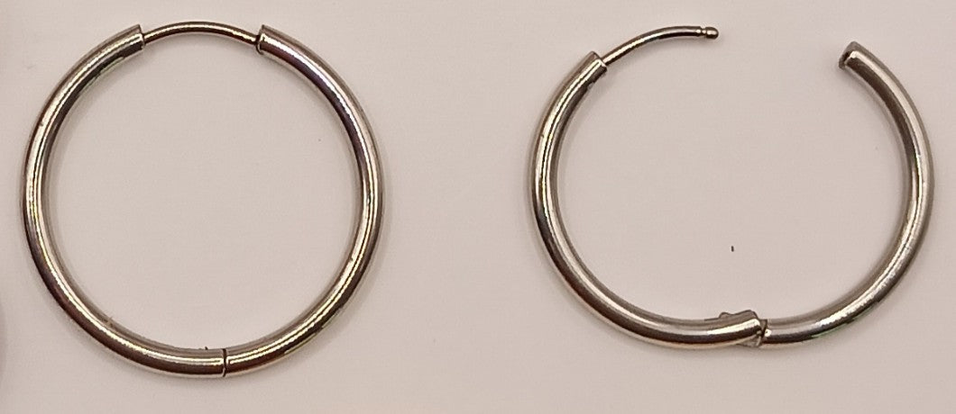Boucles d'oreilles créoles avec pierre naturelle grande taille _ interchangeable Les Gemmes de l'Ursuya