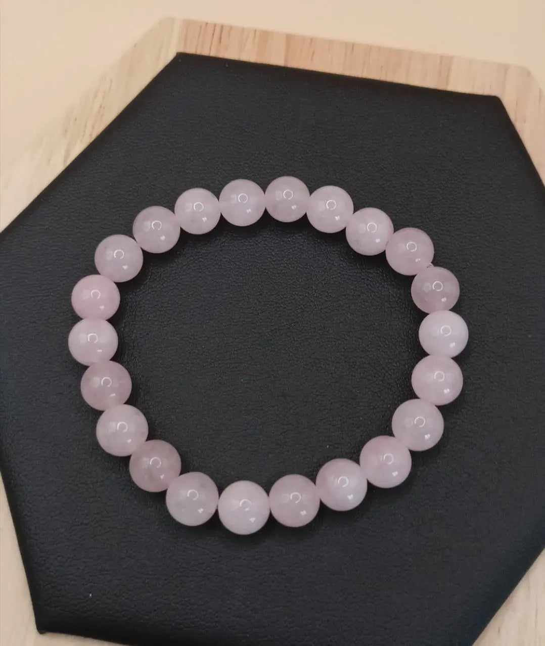 Bracelet En Pierre Naturelle Quartz Rose 8mm My Store