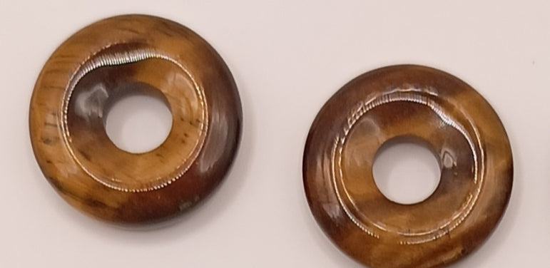Boucles d'oreilles créoles avec pierre naturelle grande taille _ interchangeable Les Gemmes de l'Ursuya