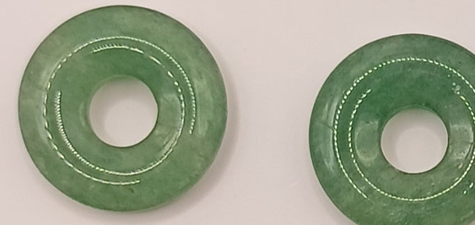 Boucles d'oreilles créoles avec pierre naturelle grande taille _ interchangeable Les Gemmes de l'Ursuya