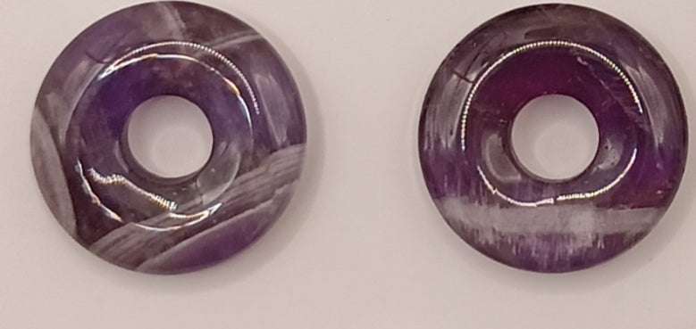 Boucles d'oreilles créoles avec pierre naturelle grande taille _ interchangeable Les Gemmes de l'Ursuya