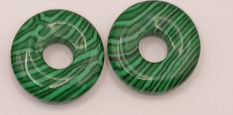 Boucles d'oreilles créoles avec pierre naturelle grande taille _ interchangeable Les Gemmes de l'Ursuya