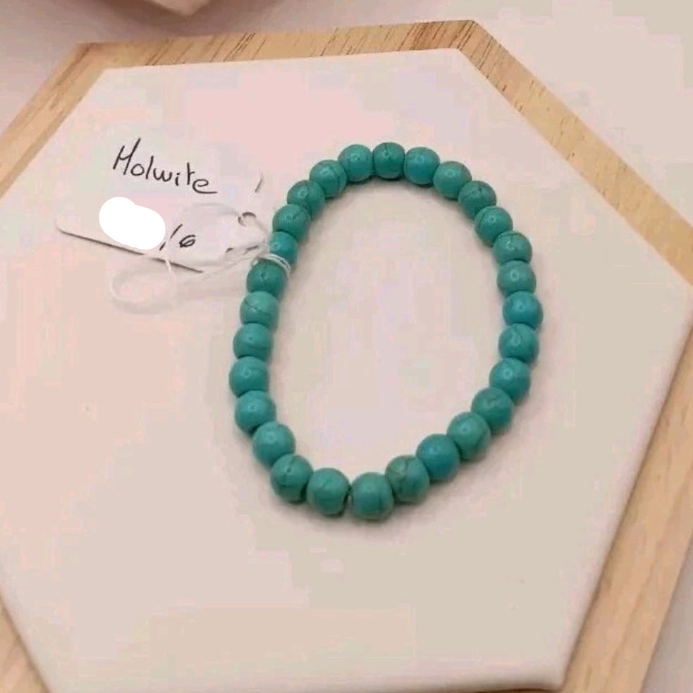 Bracelet Pierre Holwite turquoise, rouge, rose teinté My Store