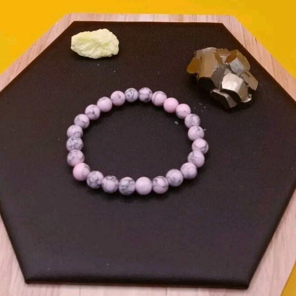 Bracelet Pierre Holwite turquoise, rouge, rose teinté My Store