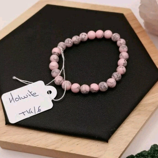 Bracelet Pierre Holwite turquoise, rouge, rose teinté My Store