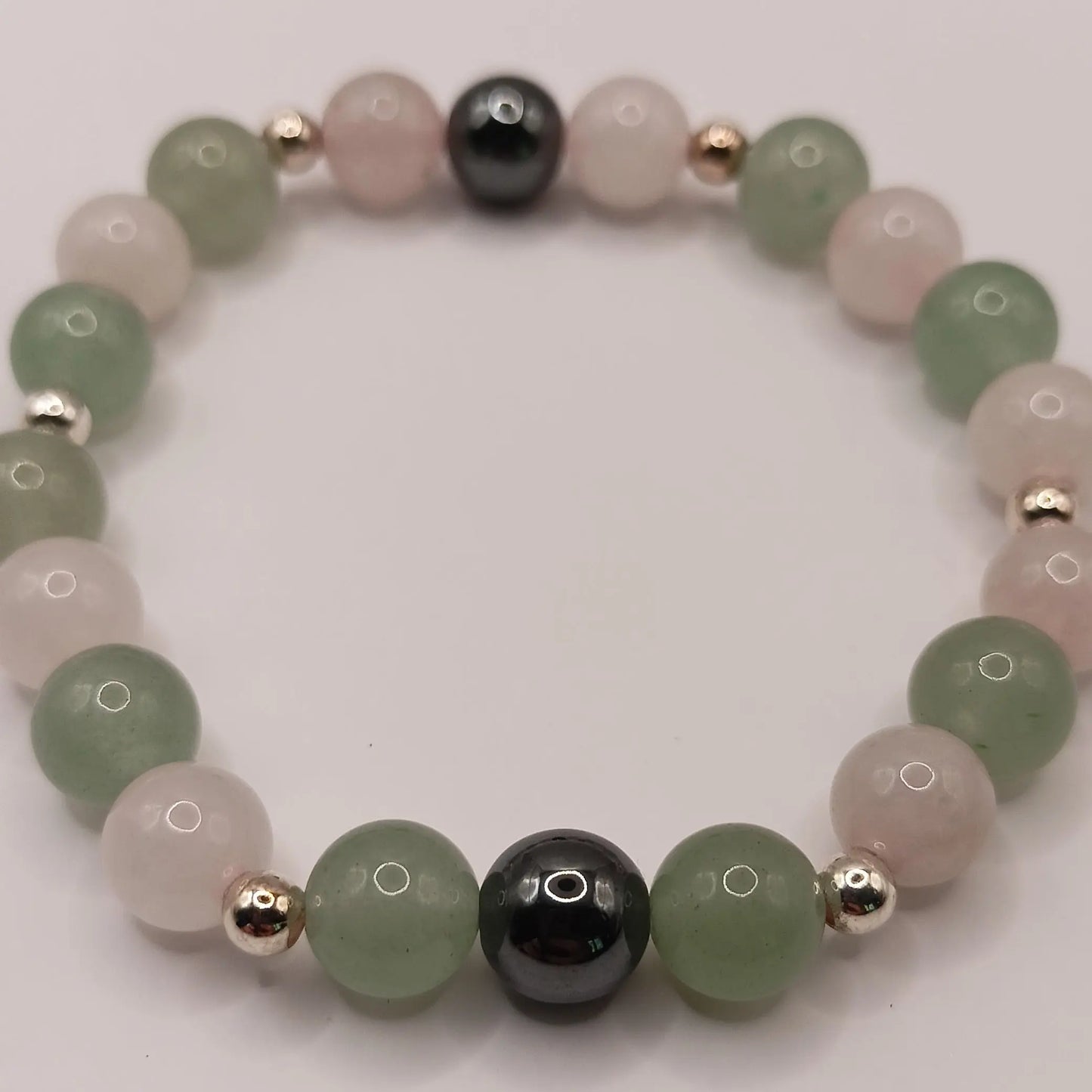 Bracelet Argent Et Pierre Naturelle Quartz Hématite Aventurine My Store