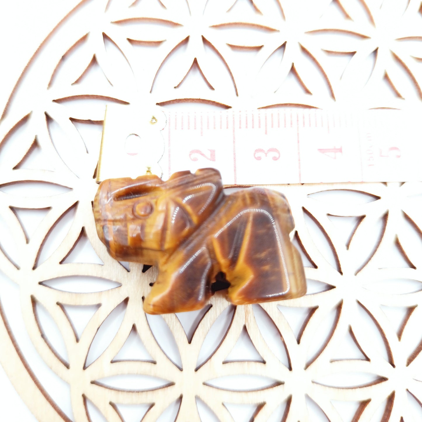 Statue, Oeil De Tigre Pierre Polie Les Gemmes de l'Ursuya