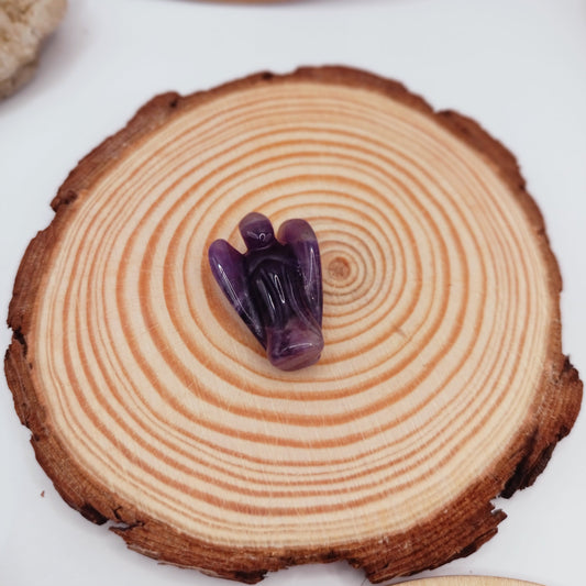 Statue, Améthyste Pierre naturelle Polie Les Gemmes de l'Ursuya