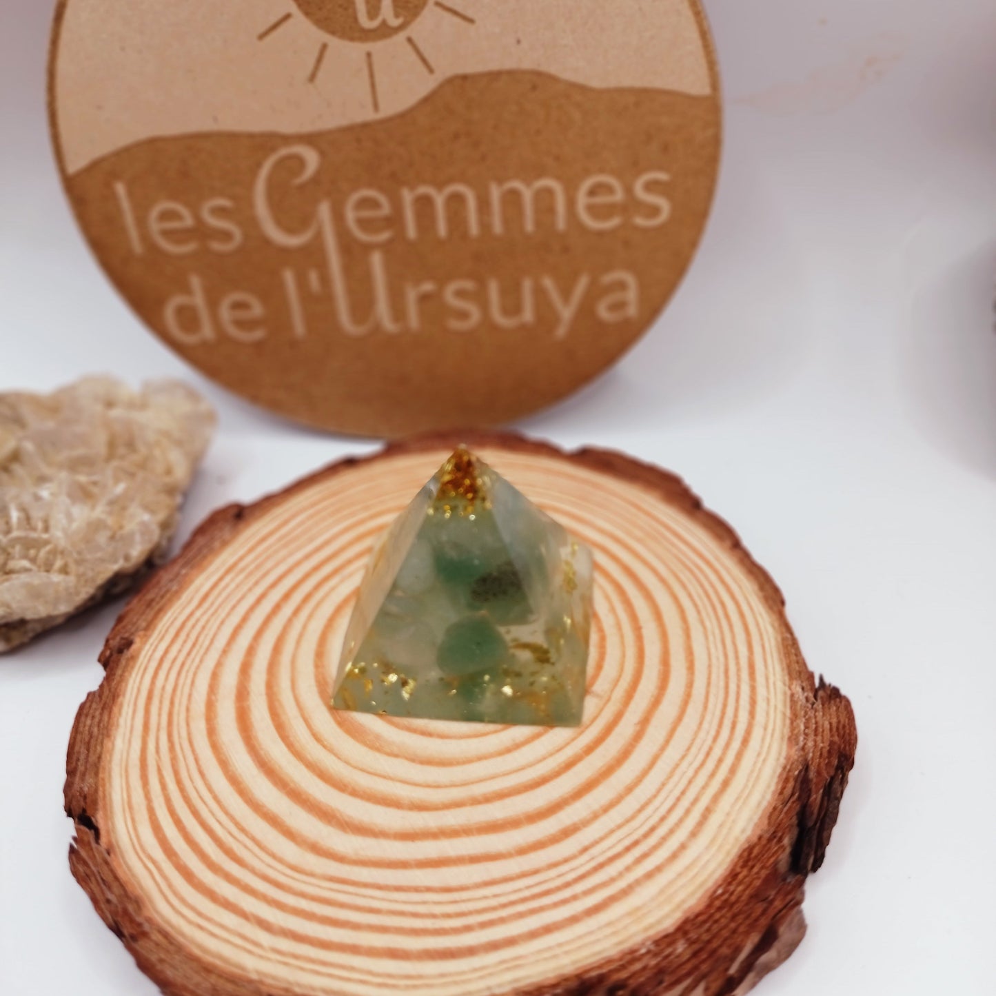 Statue en résine et pierre naturelle Les Gemmes de l'Ursuya