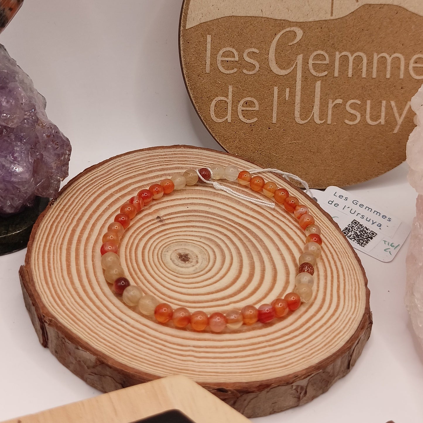 Bracelet Pierres Naturelles Cornaline & Citrine