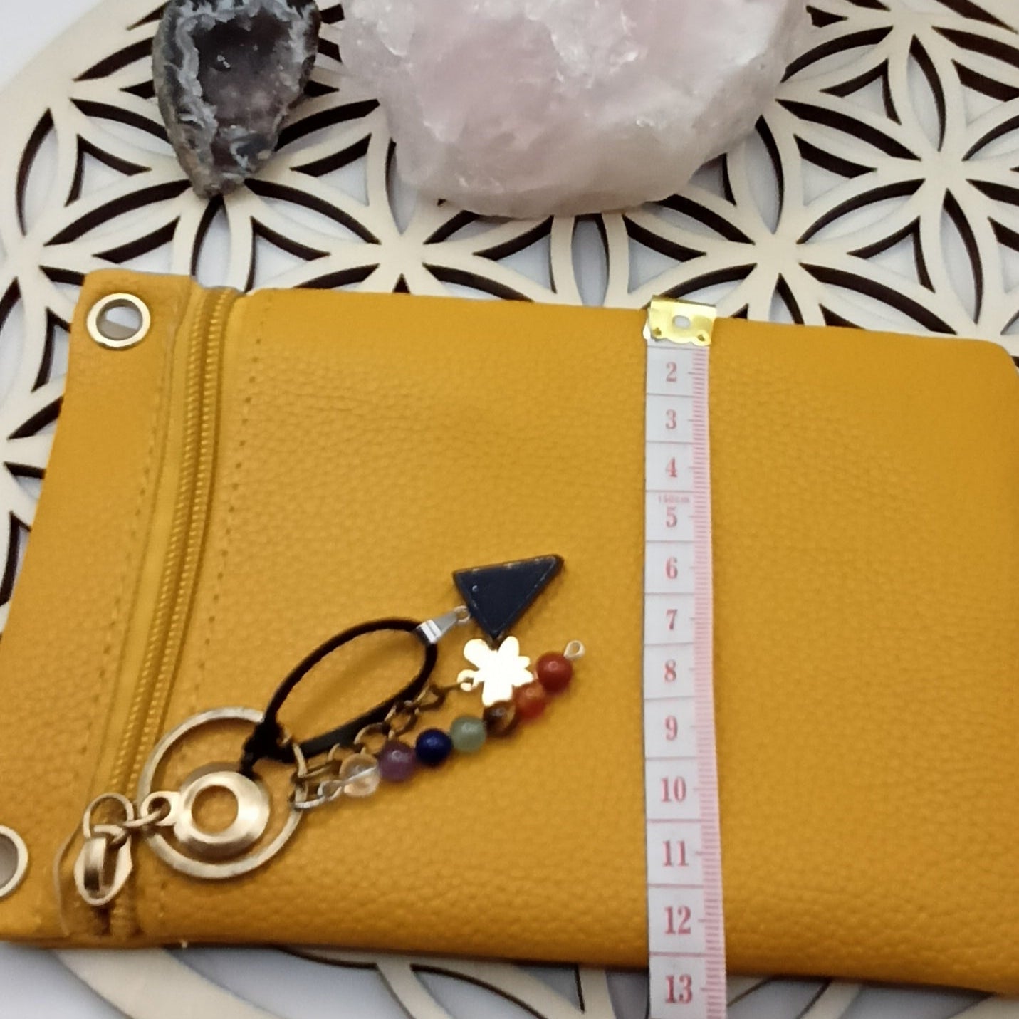 Mini Sac à Bandoulière Simili-Cuir_ Pierre en Verre paillette Les Gemmes de l'Ursuya