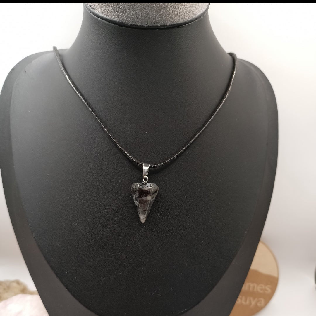 Collier pendentif Pierre naturelle Jaspe Les Gemmes de l'Ursuya