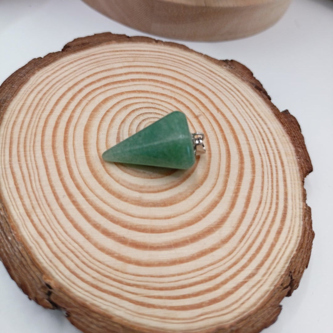 Pendentif Pierre Naturelle Aventurine Verte ou Orange Les Gemmes de l'Ursuya