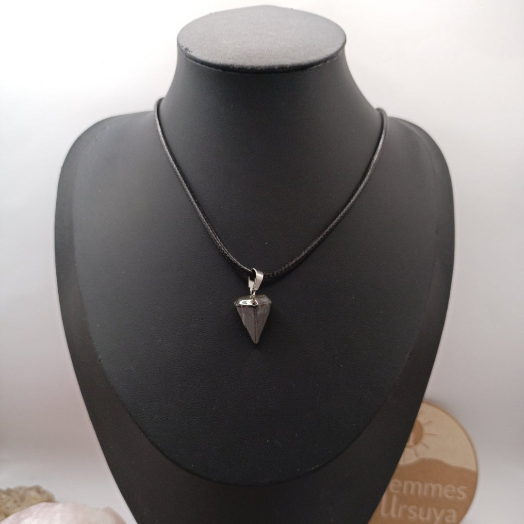 Collier pendentif Pierre naturelle Jaspe Les Gemmes de l'Ursuya