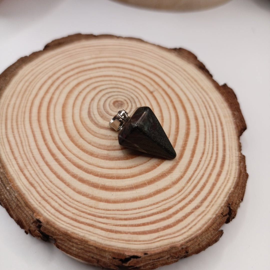 Collier pendentif Pierre naturelle Jaspe Les Gemmes de l'Ursuya