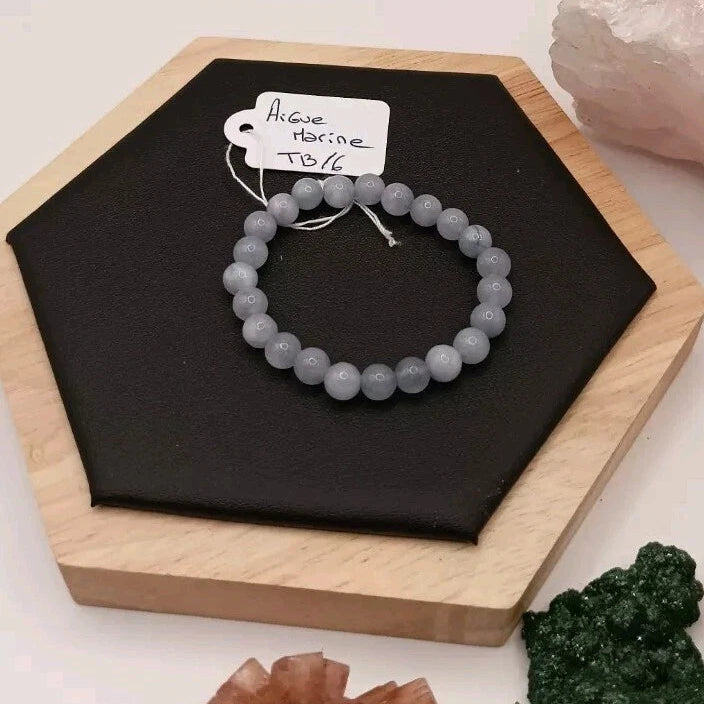 Bracelet En Aigue-Marine Pierre Naturelle perles 6mm _ enfant My Store