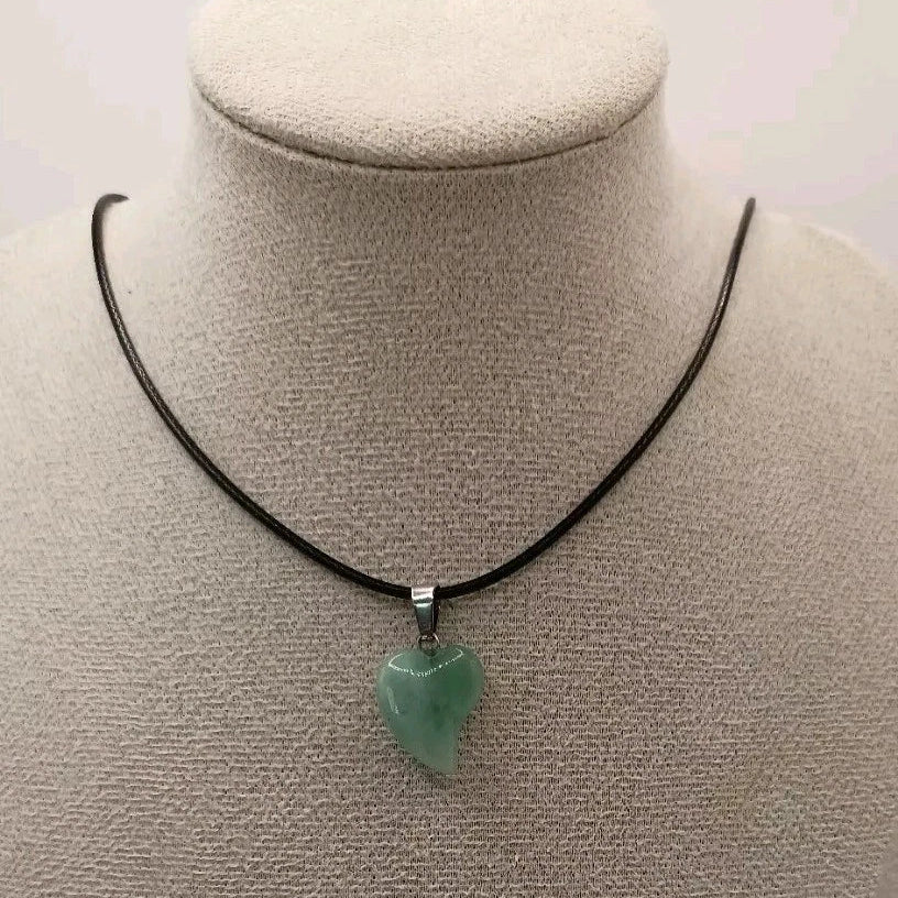 Pendentif Pierre Naturelle Aventurine Verte ou Orange Les Gemmes de l'Ursuya