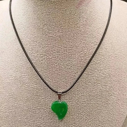 Pendentif Pierre Naturelle Aventurine Verte ou Orange Les Gemmes de l'Ursuya