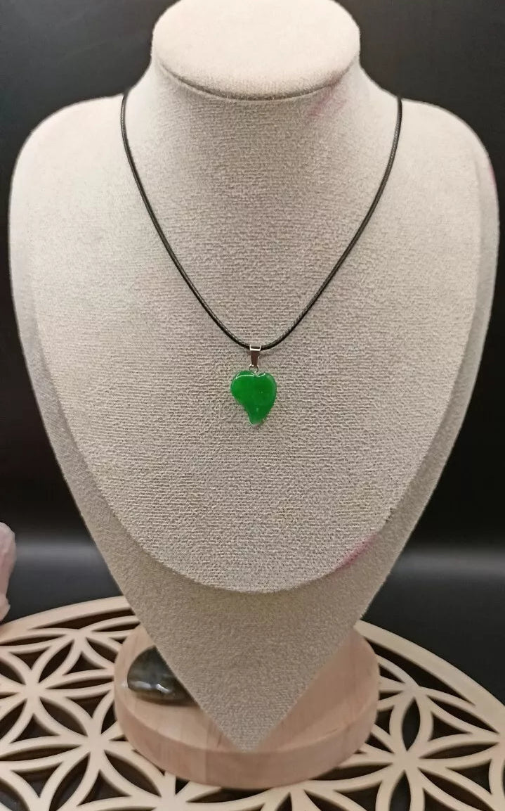 Pendentif Pierre Naturelle Aventurine Verte ou Orange Les Gemmes de l'Ursuya
