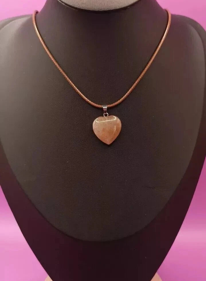 Pendentif Pierre Naturelle Aventurine Verte ou Orange Les Gemmes de l'Ursuya