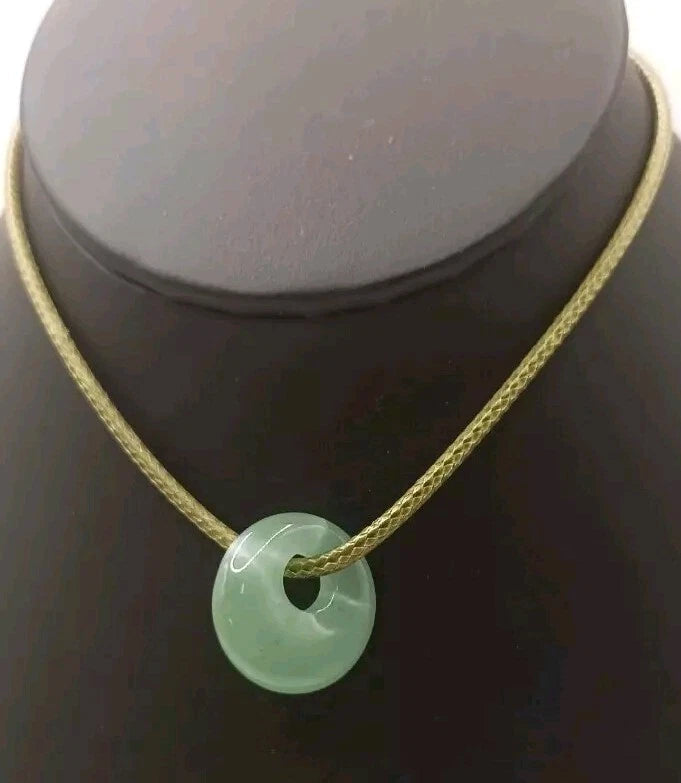 Pendentif Pierre Naturelle Aventurine Verte ou Orange Les Gemmes de l'Ursuya
