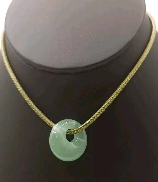 Pendentif Pierre Naturelle Aventurine Verte ou Orange Les Gemmes de l'Ursuya