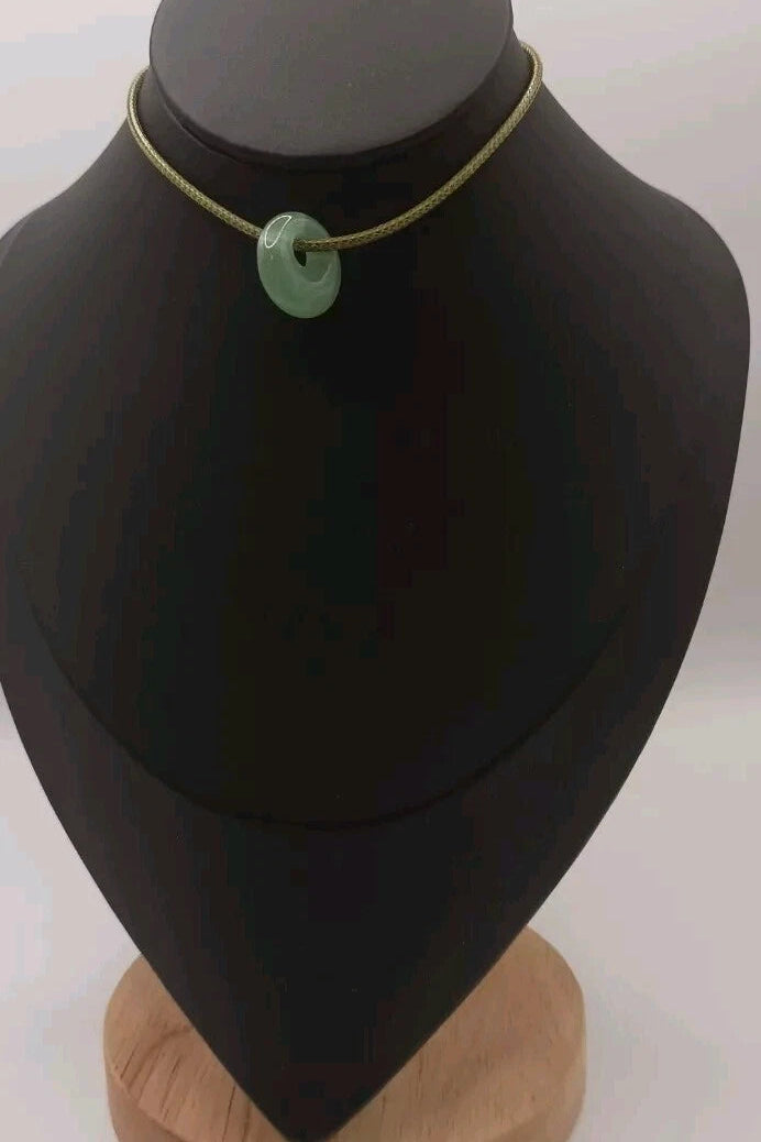 Pendentif Pierre Naturelle Aventurine Verte ou Orange Les Gemmes de l'Ursuya