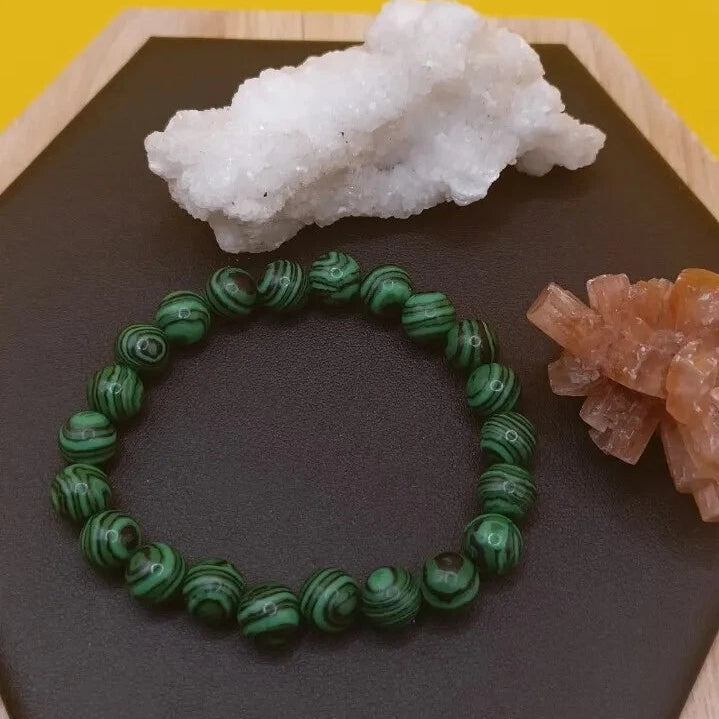 Bracelet Pierre Naturelle Malachite Verte My Store