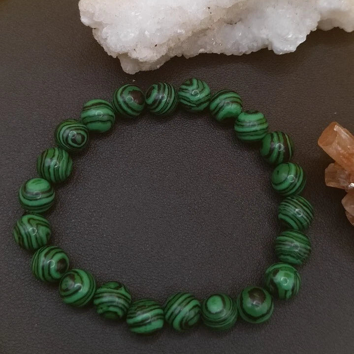 Bracelet Pierre Naturelle Malachite Verte My Store