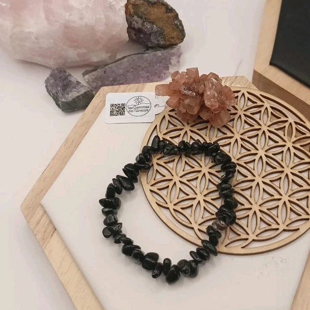 Bracelet En Pierre Naturelle Obsidienne Les Gemmes de l'Ursuya