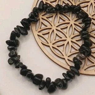 Bracelet En Pierre Naturelle Obsidienne Les Gemmes de l'Ursuya