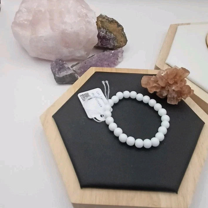 Bracelet En Pierre Onyx Noir ou blanc My Store