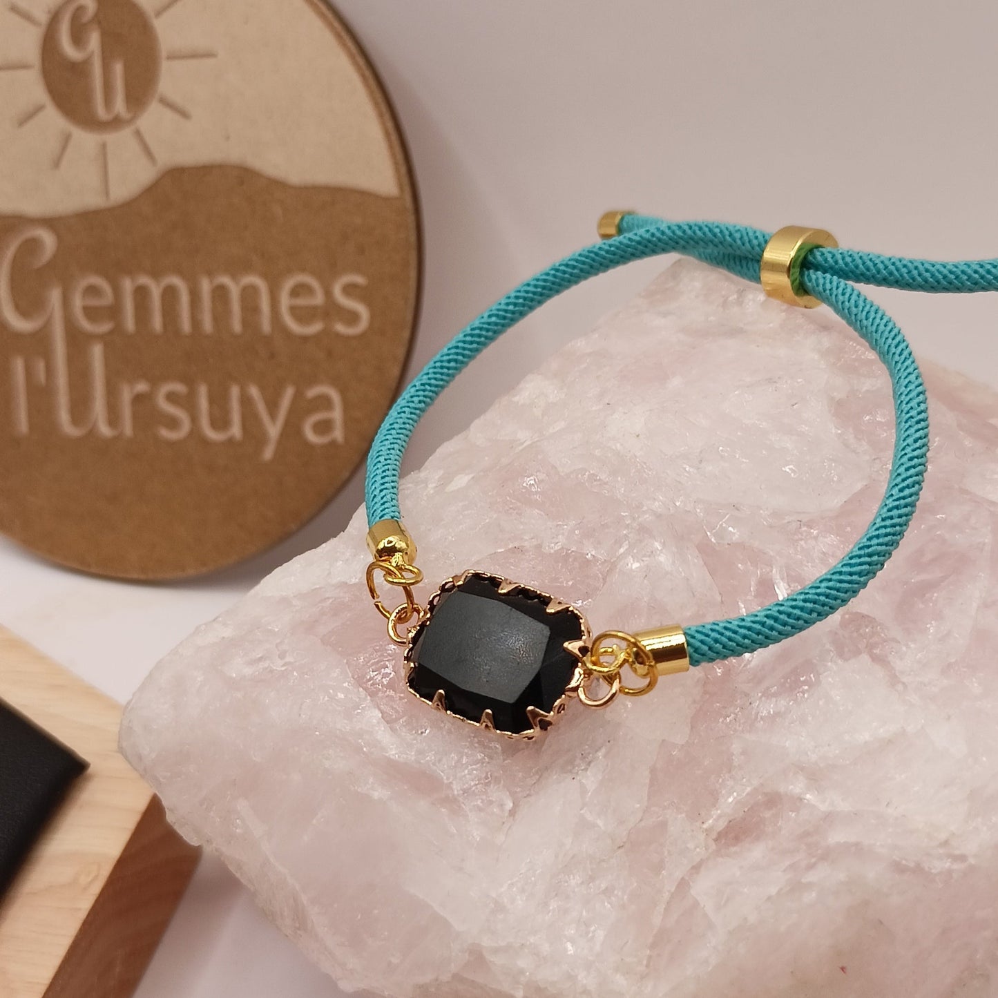 Bracelet ajustable Et Pierre Naturelle OBSIDIENNE