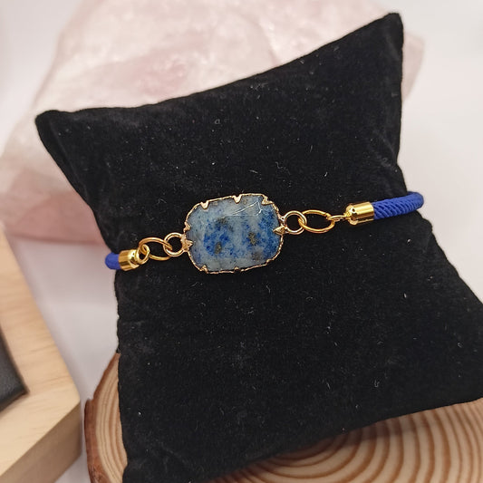 Bracelet ajustable Et Pierre Naturelle LAPIS-LAZULI