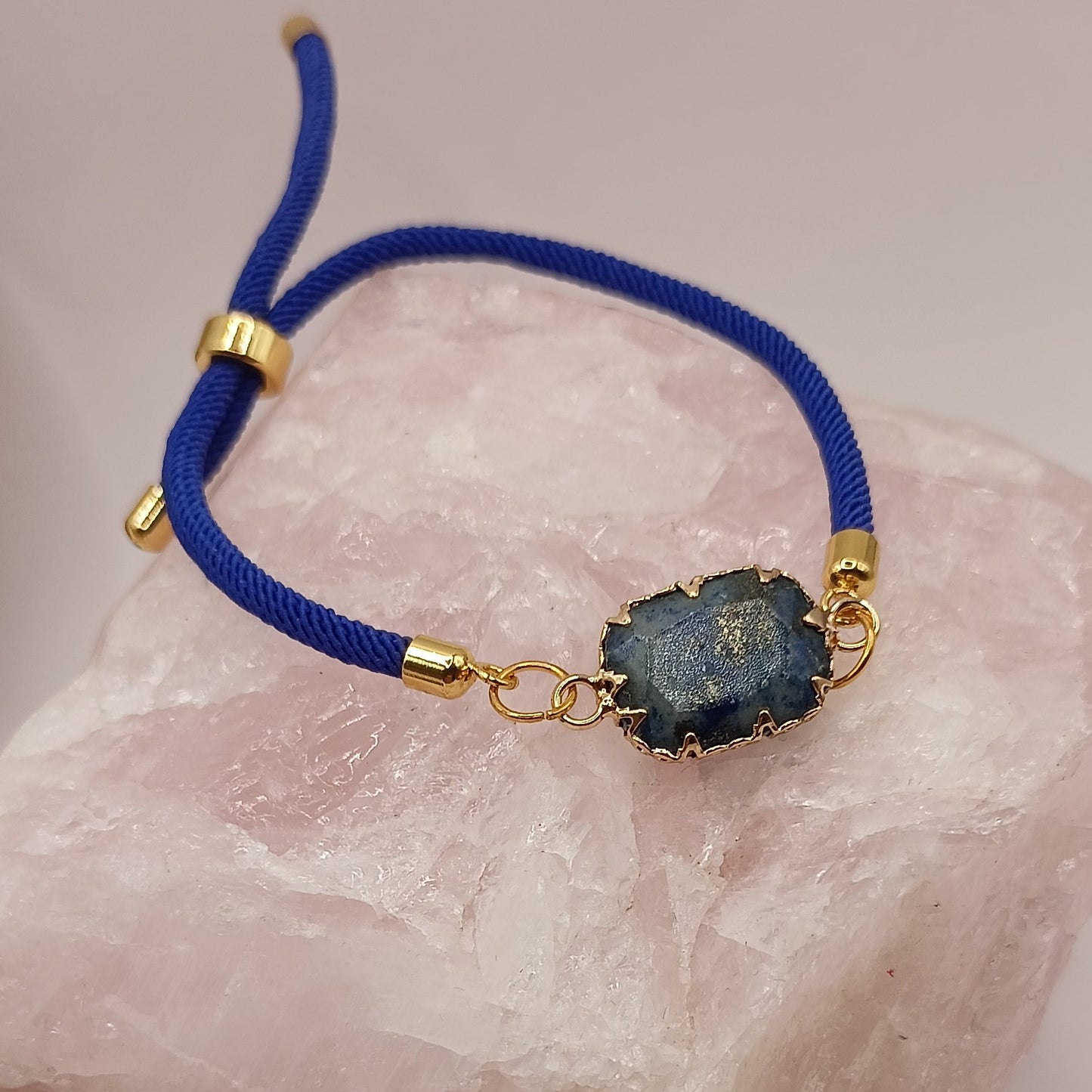 Bracelet ajustable Et Pierre Naturelle LAPIS-LAZULI