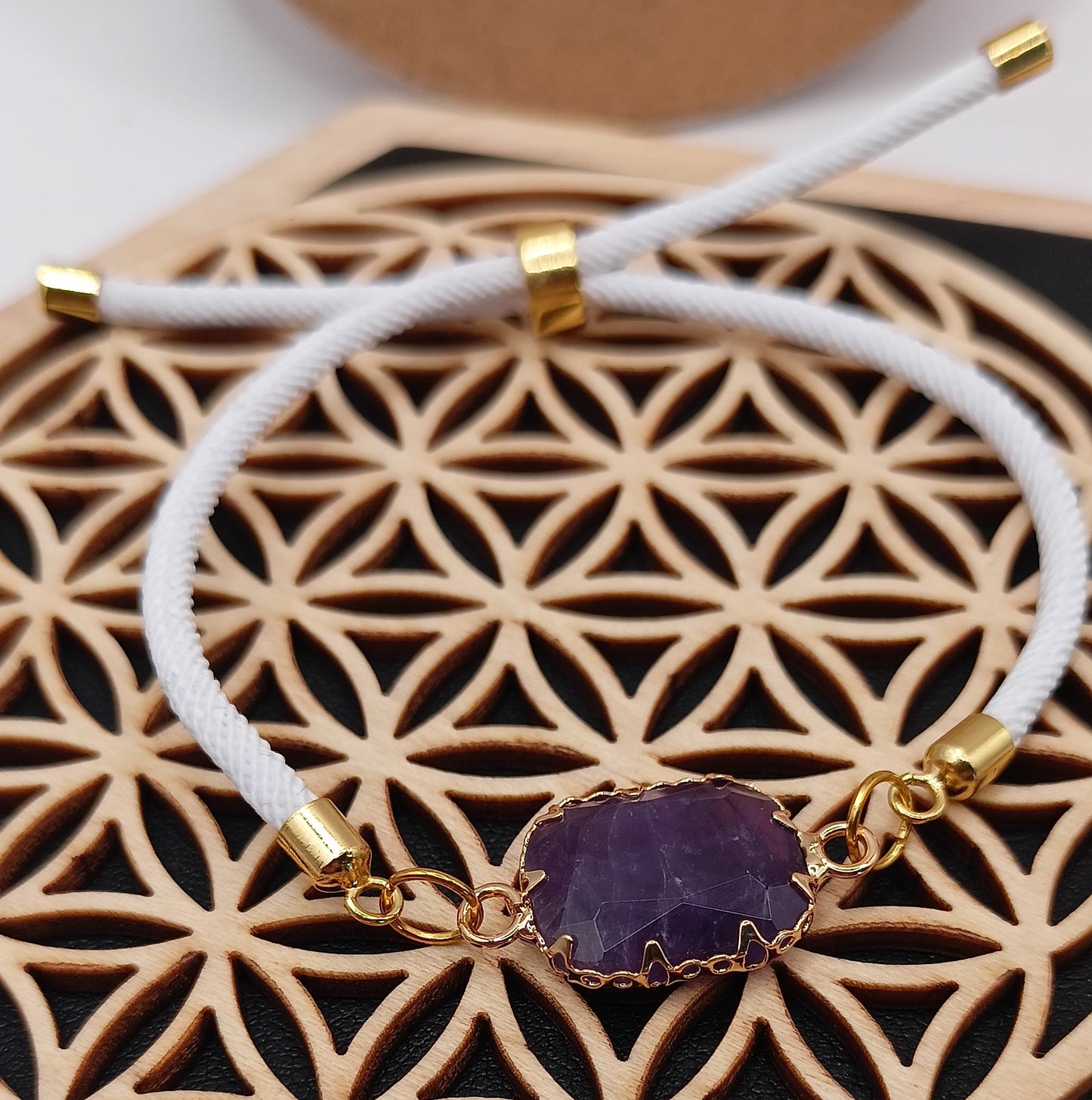 Bracelet ajustable Et Pierre Naturelle AMETHYSTE