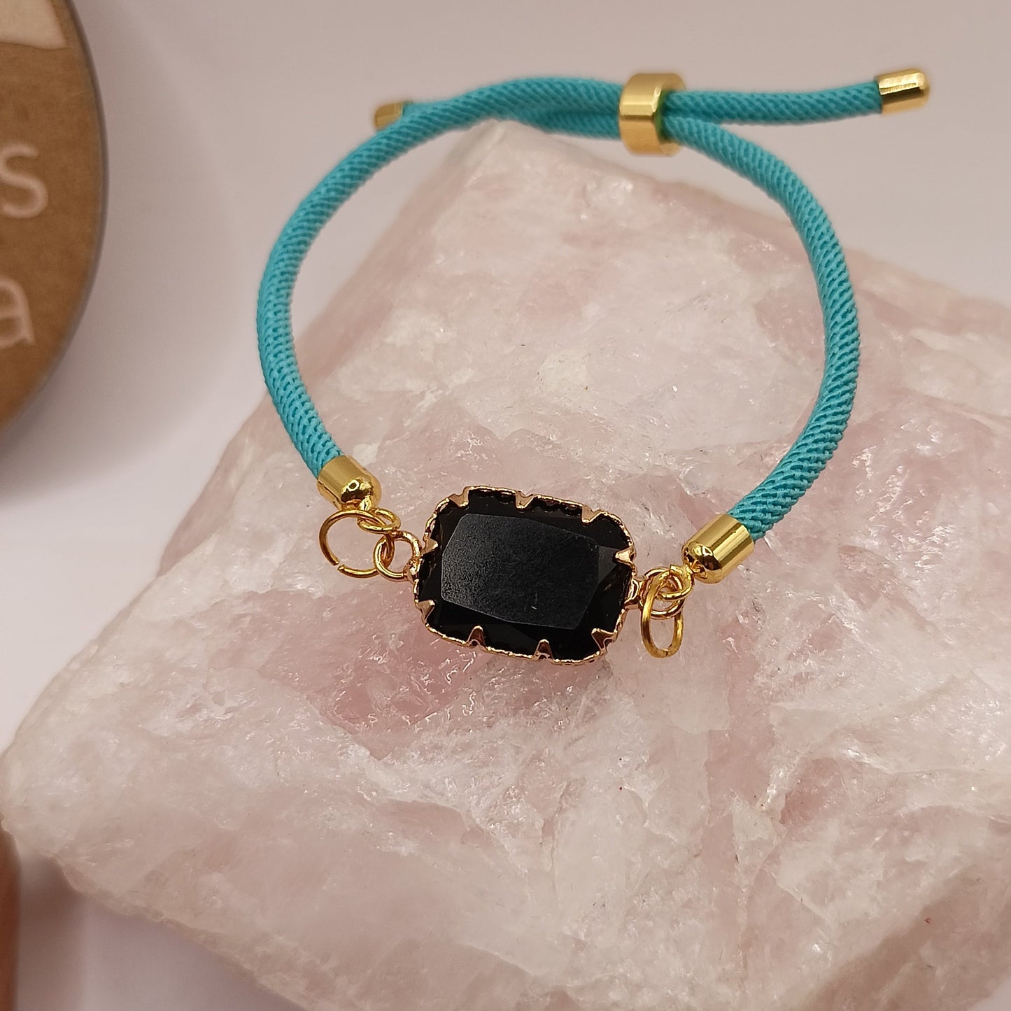 Bracelet ajustable Et Pierre Naturelle OBSIDIENNE