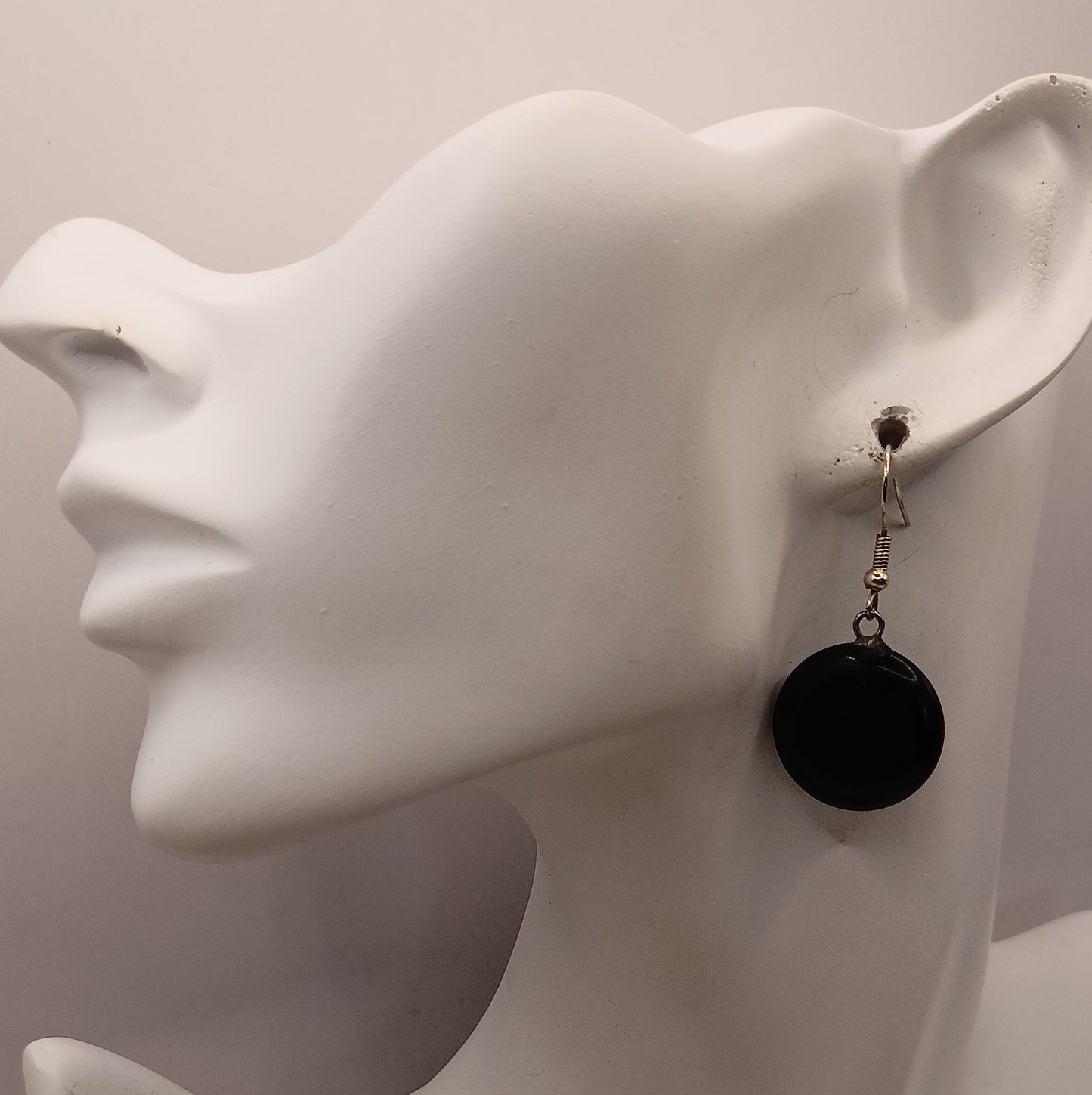 Boucles D'oreilles Pierre Naturelle onyx