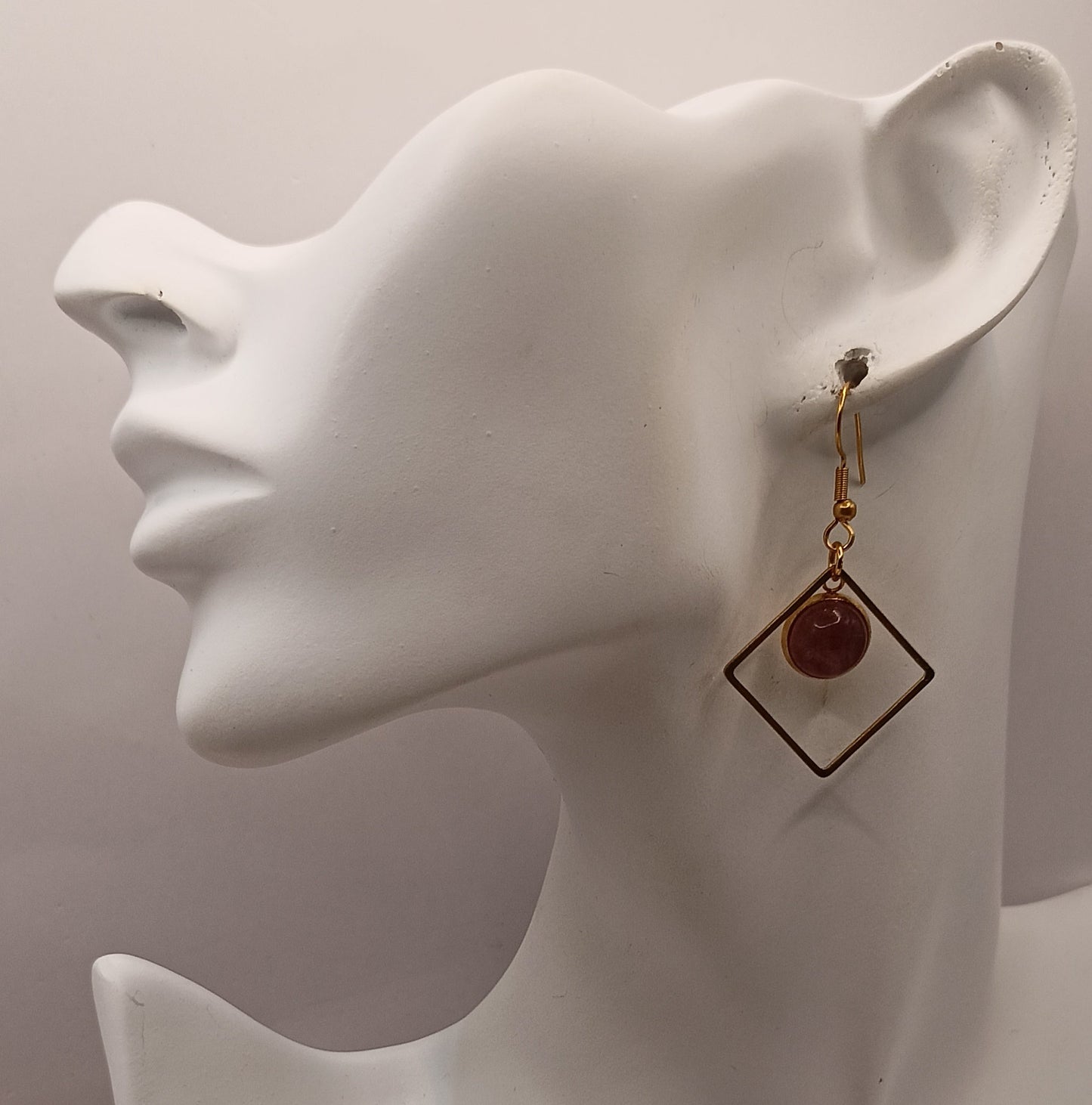 Boucles d'oreilles Tourmaline pierre