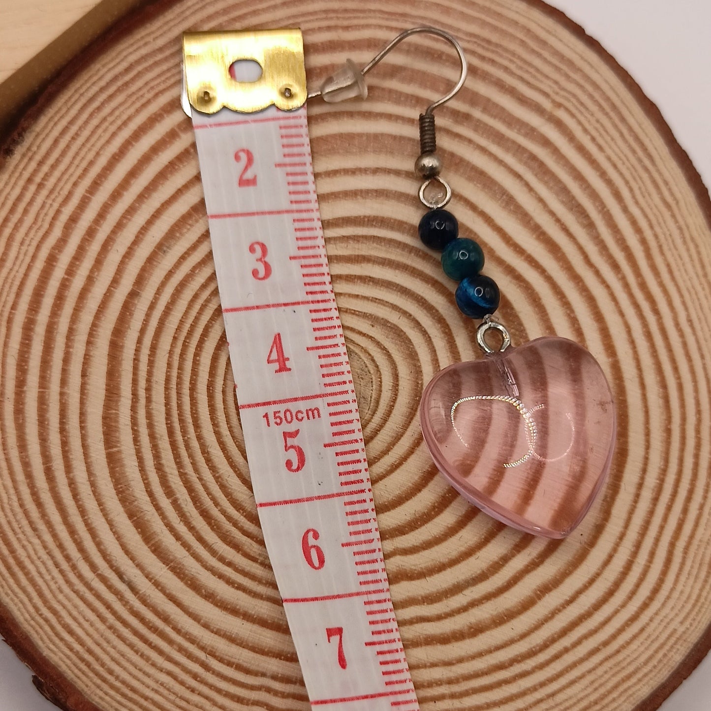 Boucles d'oreilles oeil du faucon argenté–Acier Inoxydable | Les Gemmes de l'Ursuya