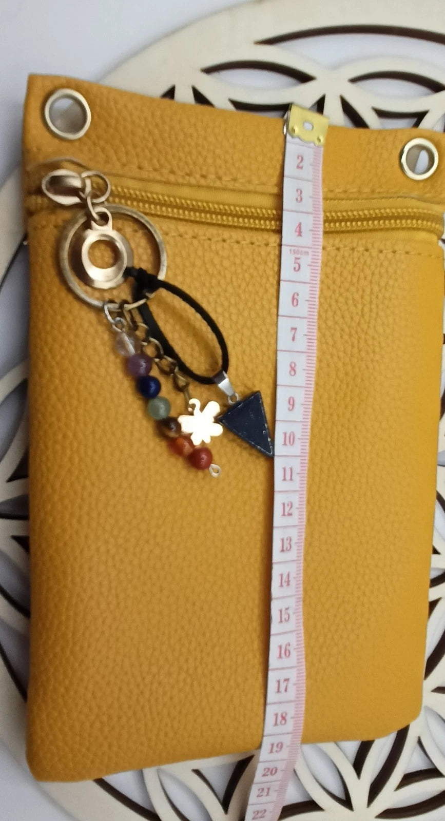 Mini Sac à Bandoulière Simili-Cuir_ Pierre en Verre paillette Les Gemmes de l'Ursuya