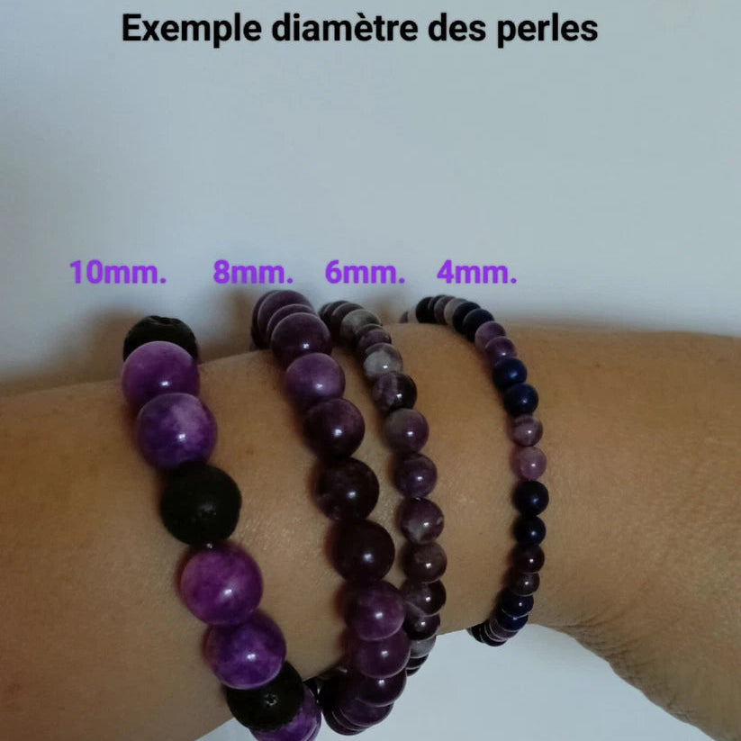 Bracelet Pierre Naturelle Pierre De Lune Coloré Cœur _ Argent 925 (T17/8)