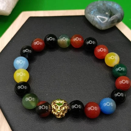 Bracelet Pierre Naturelle Tourmaline Multicolore Les Gemmes de l'Ursuya