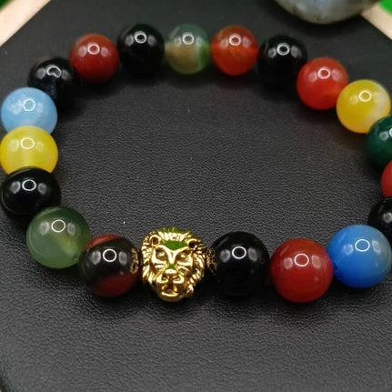 Bracelet Pierre Naturelle Tourmaline Multicolore Les Gemmes de l'Ursuya