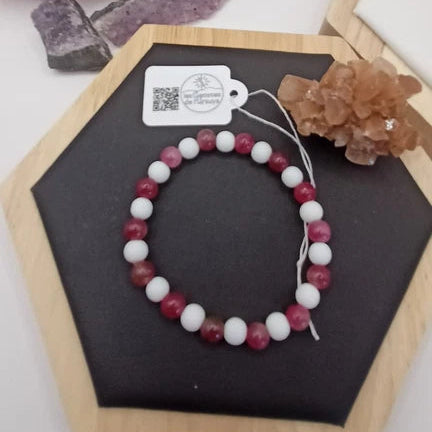 Bracelet Pierre Naturelle Tourmaline et Onyx 6mm